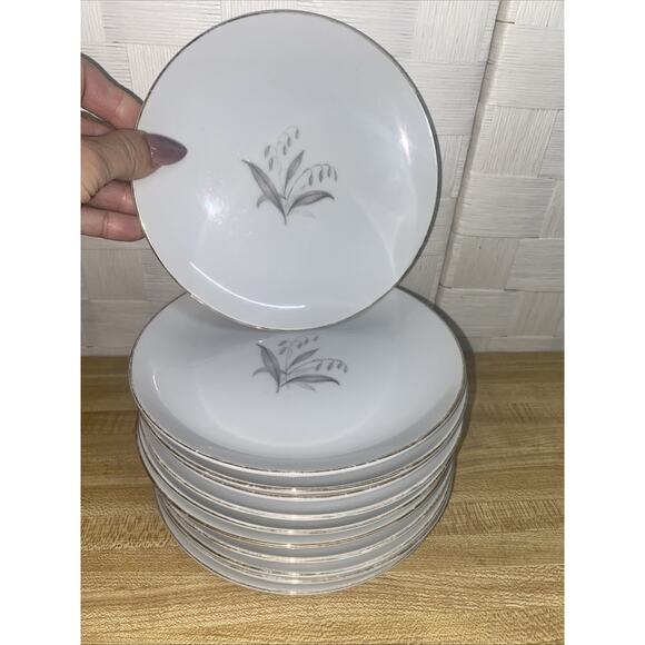 Set Of 12 1961 Kaysons Fine China Golden Rhapsody Bread & Butter Plate Japan - Picture 1 of 5